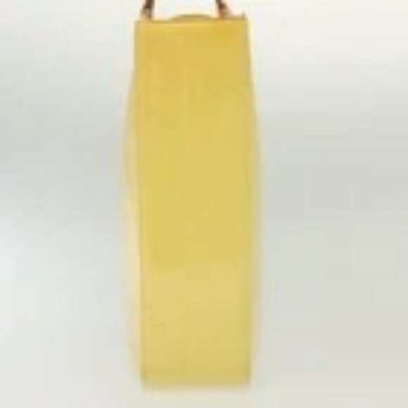 LOUIS VUITTON Monogram Vernis Columbus Tote Bag Lime Yellow M91047 Auth ep10370 - Picture 6 of 16